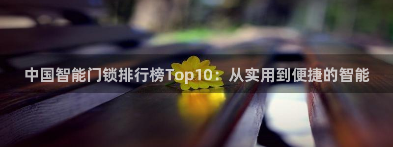 富联娱乐地址：中国智能门锁排行榜Top10：从实用到便捷的智