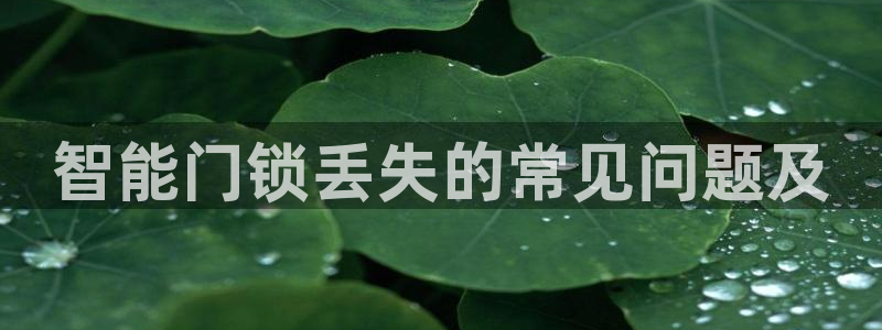 富联娱乐官网下载地址：智能门锁丢失的常见问题及