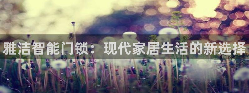 富联娱乐注册天听判官333OO：雅洁智能门锁：现代家居生活的