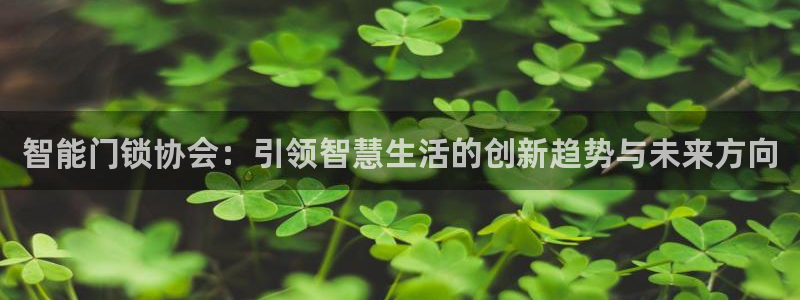 富联娱乐官网首页网址：智能门锁协会：引领智慧生活的创新趋势与