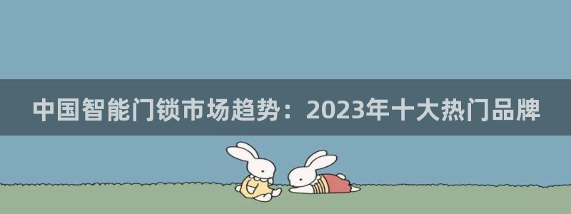 富联娱乐总代理是谁呀：中国智能门锁市场趋势：2023年十大热