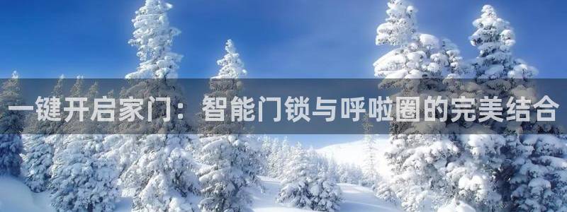 富联娱乐首页网站：一键开启家门：智能门锁与呼啦圈的完美结合